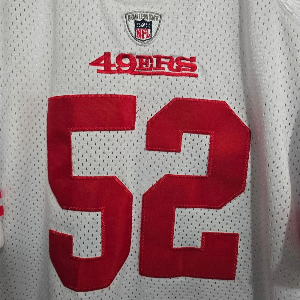 Reebok NFL‎ San Francisco 49ers Patrick Willis #52 Jersey White Mens 54 R700A 05